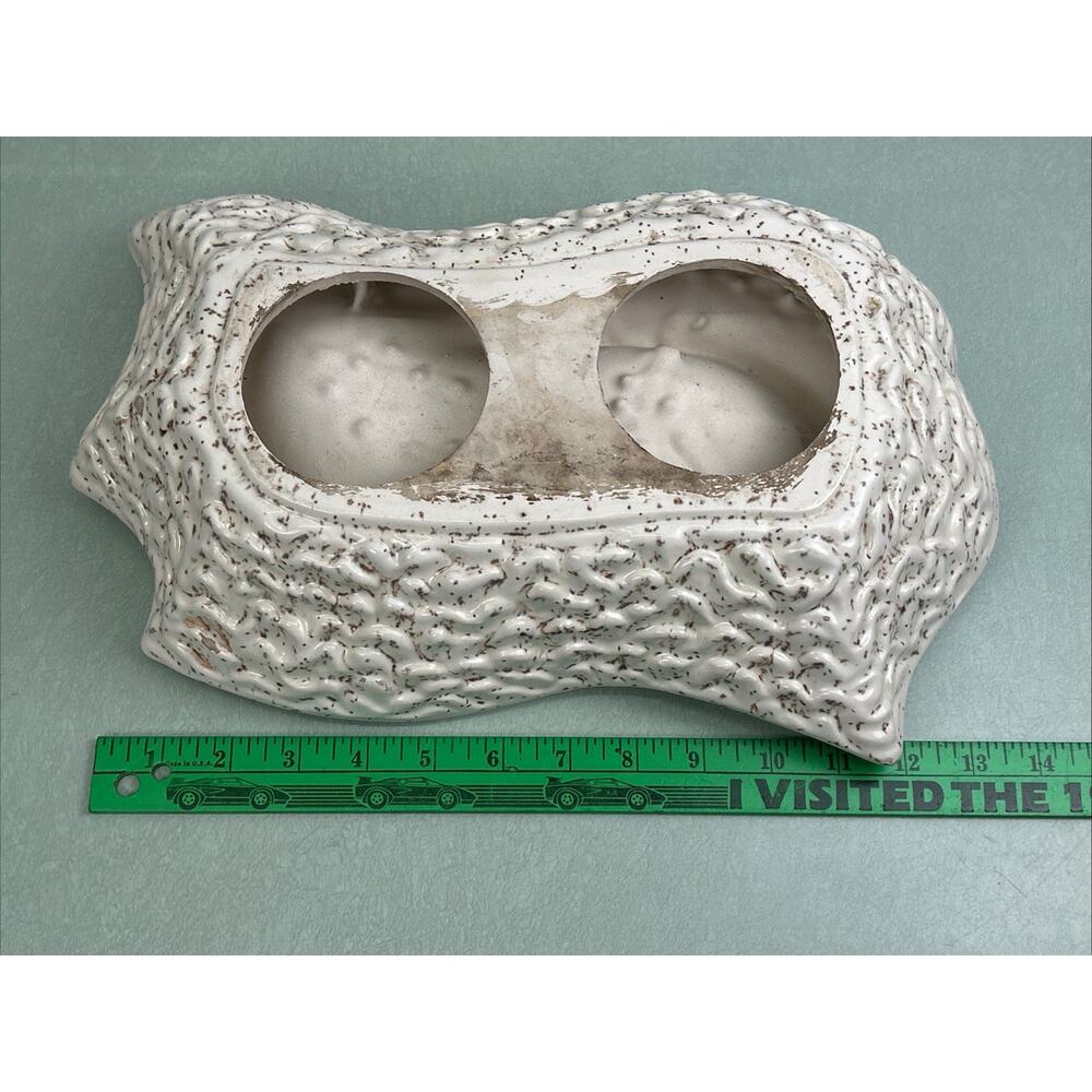 Vintage MCM Large Table Ashtray Abstract Atomic Speckled Geometric Splattered - Picture 8 of 9